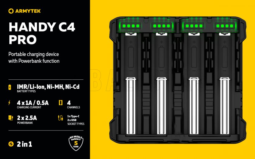 Cargador Armytek Handy C4 Pro