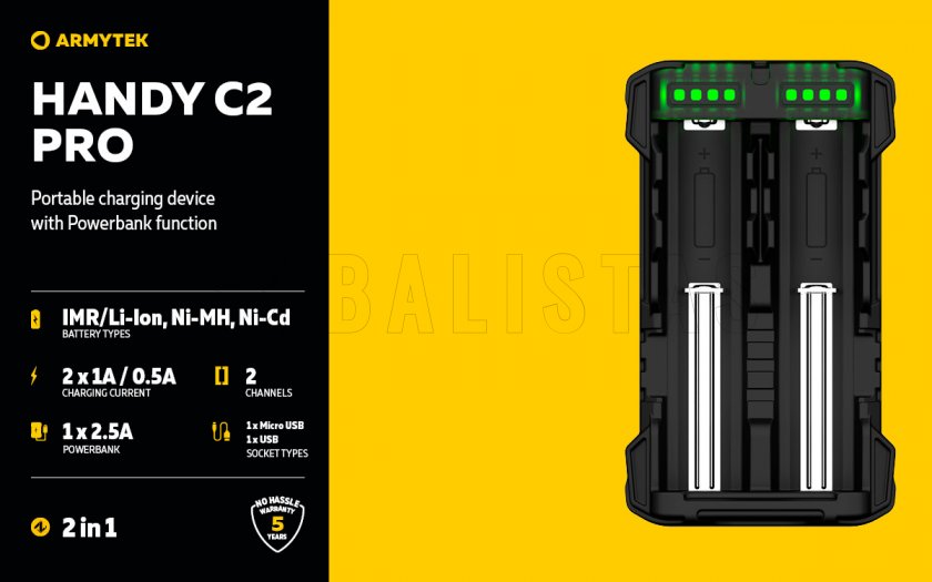 Cargador Armytek Handy C2 Pro