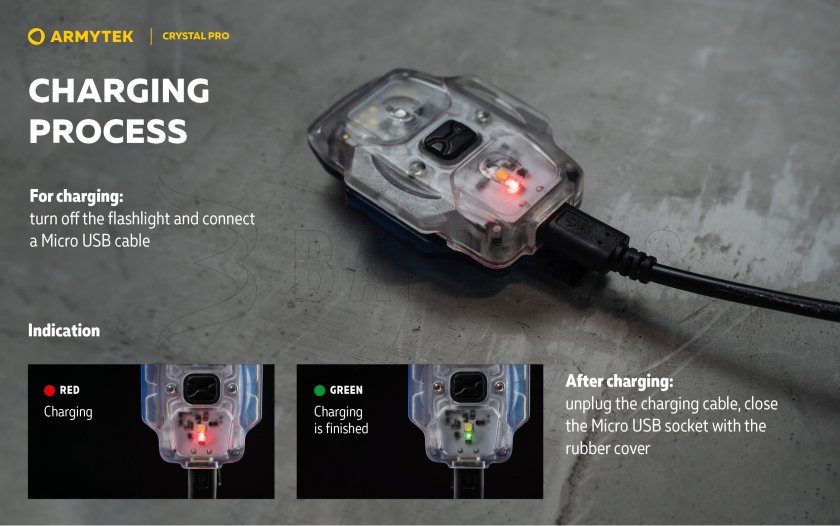Armytek Crystal Pro linterna multifunción - azul