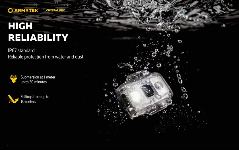 Armytek Crystal Pro linterna multifunción - azul