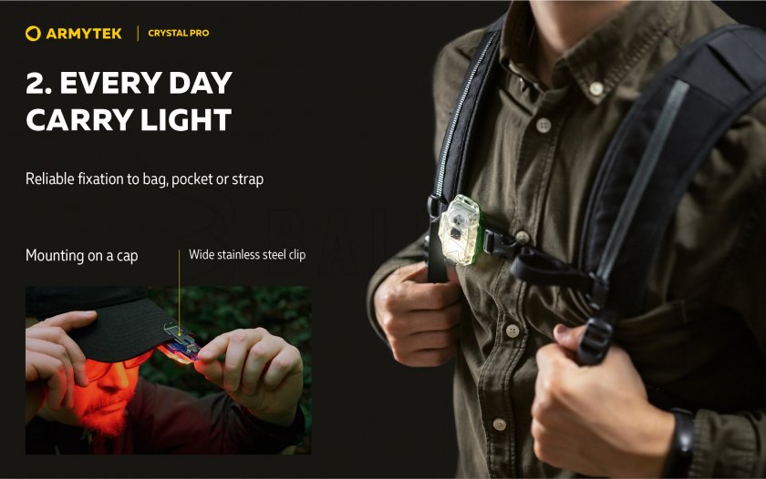 Armytek Crystal Pro linterna multifunción - azul