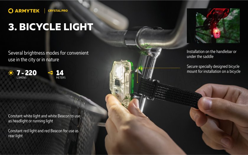 Armytek Crystal Pro linterna multifunción - azul