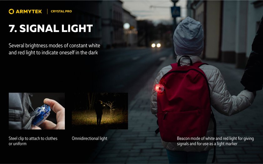 Armytek Crystal Pro linterna multifunción - azul