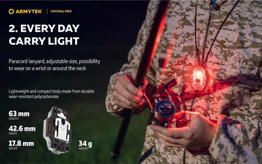 Armytek Crystal Pro linterna multifunción - azul