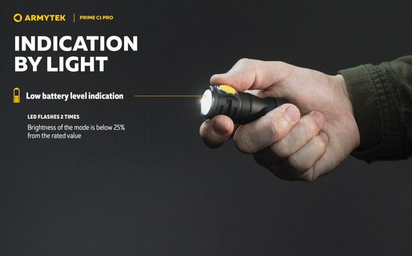 Linterna Armytek Prime C1 Pro luz cálida