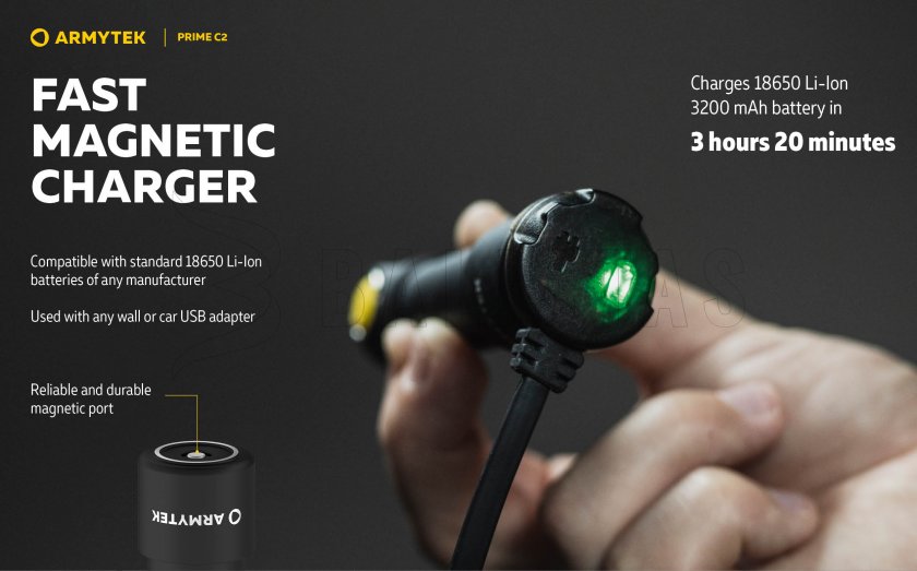 Linterna Armytek Prime C2 - luz fría