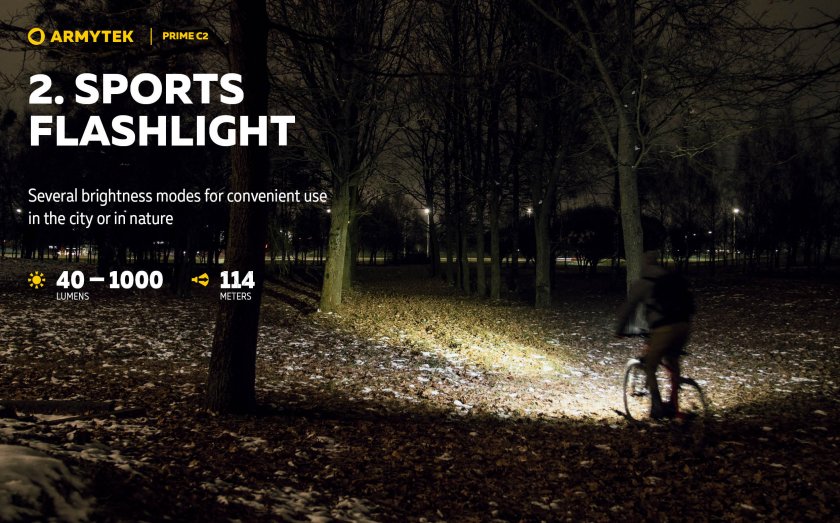 Linterna Armytek Prime C2 - luz fría