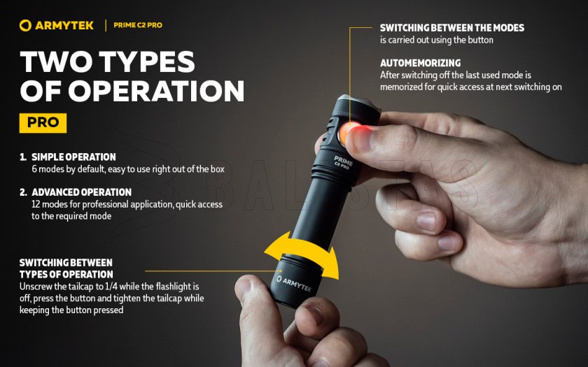 Linterna Armytek Prime C2 Pro v4 Luz Fría