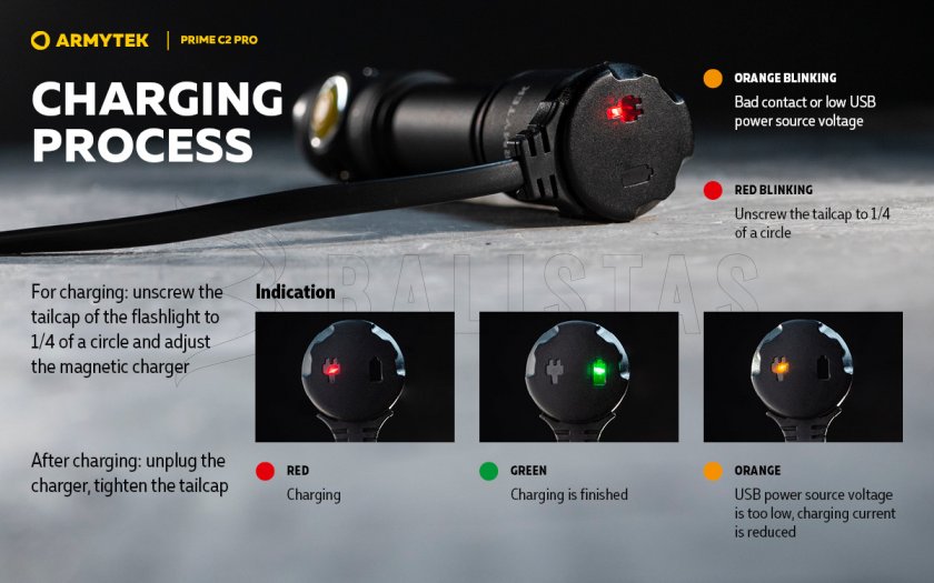 Linterna Armytek Prime C2 Pro v4 Luz Fría