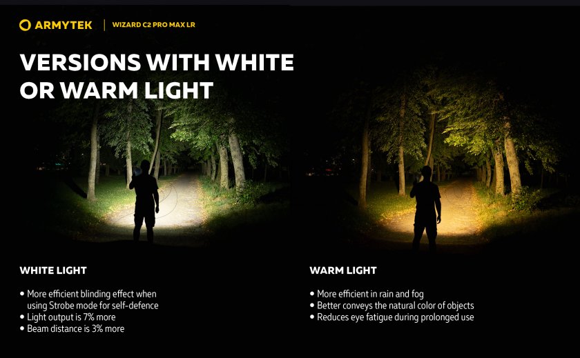 Linterna Armytek Wizard C2 Pro MAX LR luz fría