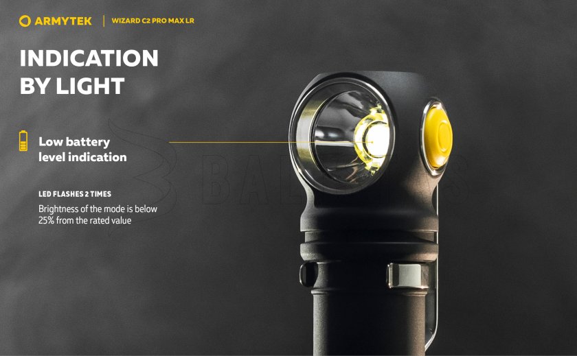 Linterna Armytek Wizard C2 Pro MAX LR luz fría