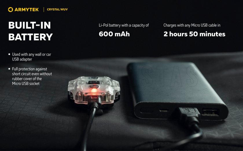 Armytek Crystal linterna multifunción - gris UV