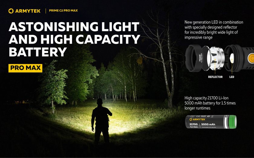 Linterna Armytek Prime C2 Pro Max Warm Light