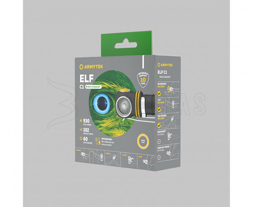 Linterna multifunción Armytek Elf C1 v2 luz cálida