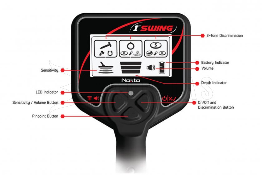 Detector de metales Nokta 1st SWING 5
