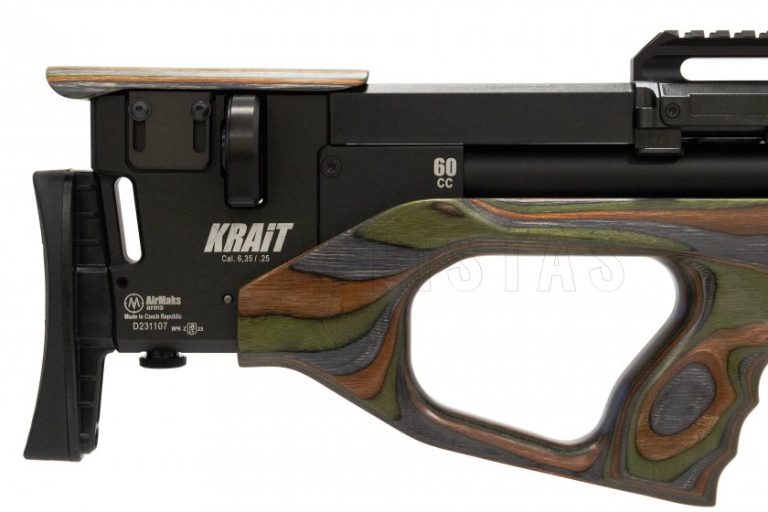 Carabina de aire comprimido AirMaks Krait WL 6,35mm Forest Lamino