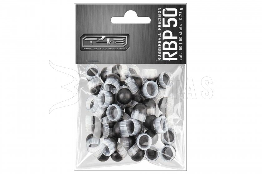 T4E Bola de Goma de Precisión RBP .50 polímero 50pcs