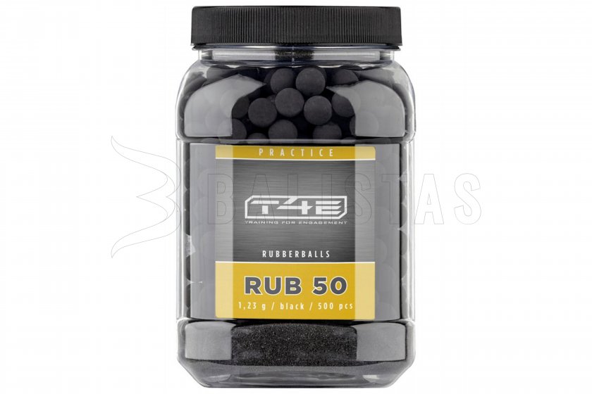 T4E Rubber Ball RB Prac-Series .50 polímero 500pcs