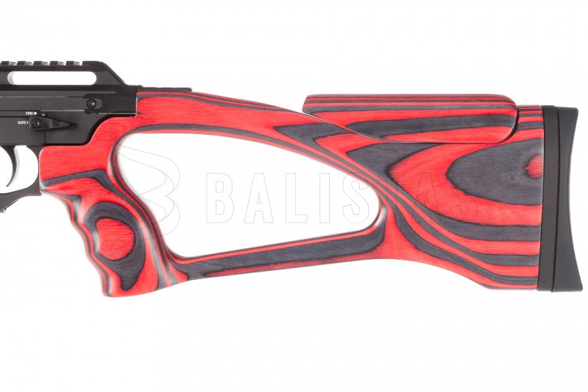 Carabina de aire comprimido AirMaks Katran W 5,5mm Rojo Lamino