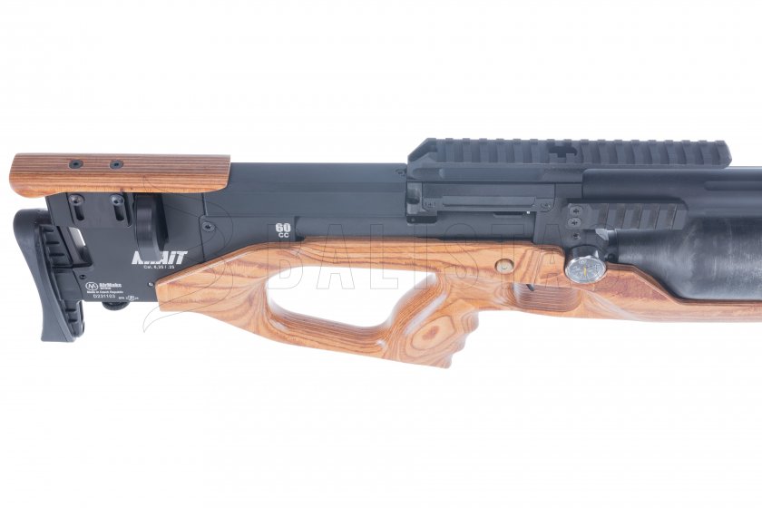 Carabina de aire comprimido AirMaks Krait WL 6,35mm Lamino Marrón Claro