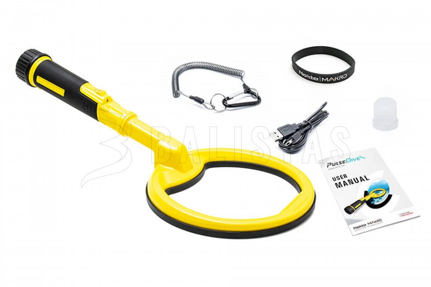 Detector de metales Nokta PulseDive Scuba 8" amarillo