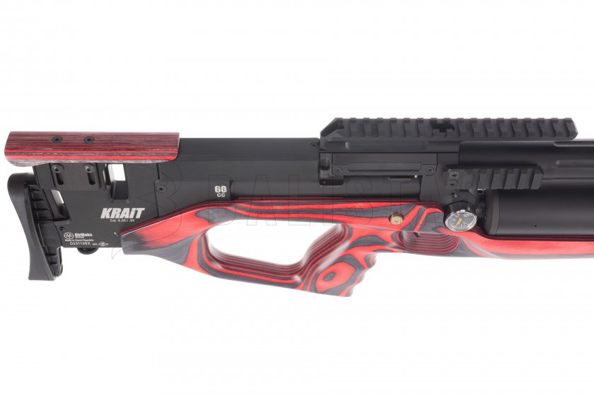 Carabina de aire comprimido AirMaks Krait WX Tubo 6,35mm Rojo Lamino