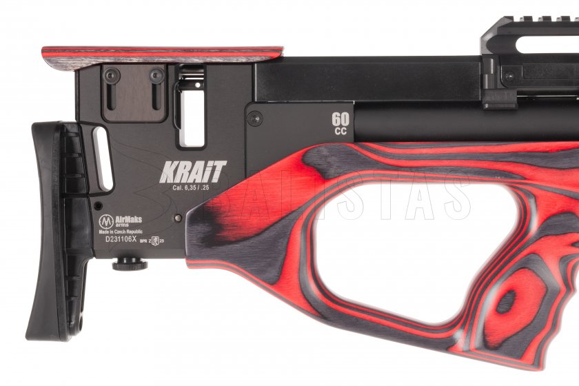 Carabina de aire comprimido AirMaks Krait WX Tubo 6,35mm Rojo Lamino