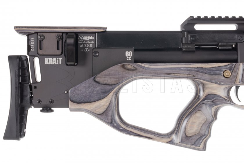 Carabina de aire comprimido AirMaks Krait W Tubo 5,5mm Gris Lamino