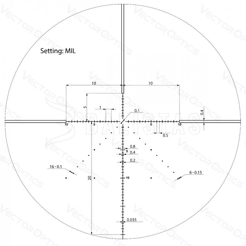 Visor Vector Optics Veyron 4-16x44 IR FFP Compact