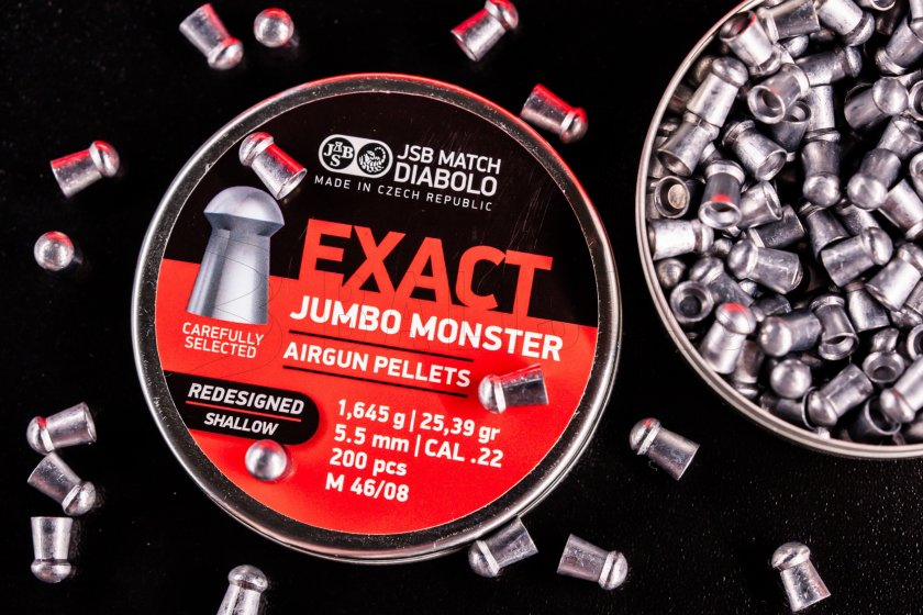 Diábolo JSB Exact Jumbo Monster Redesigned Shallow 5,52mm 200uds