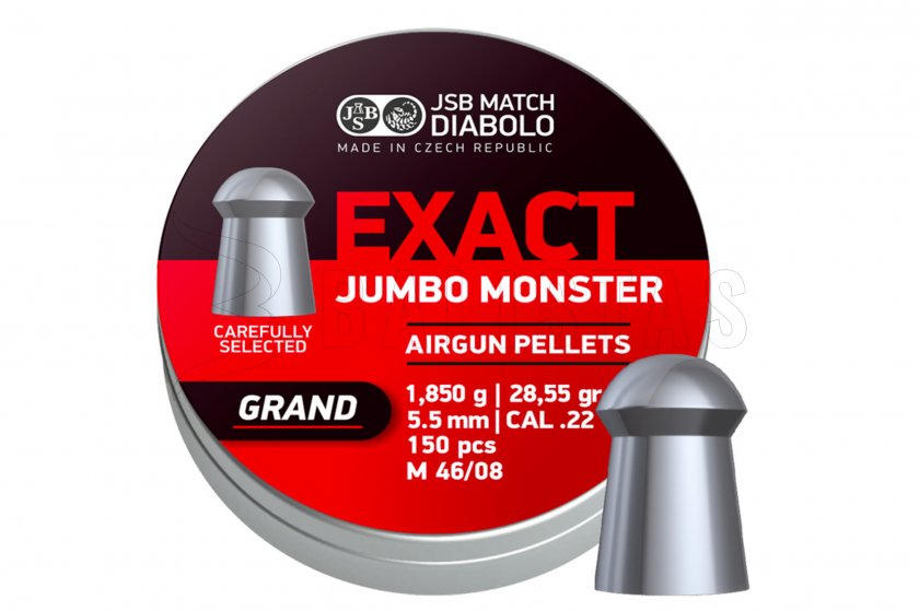 Diábolo JSB Exact Jumbo Monster Grand 5,52mm 150uds