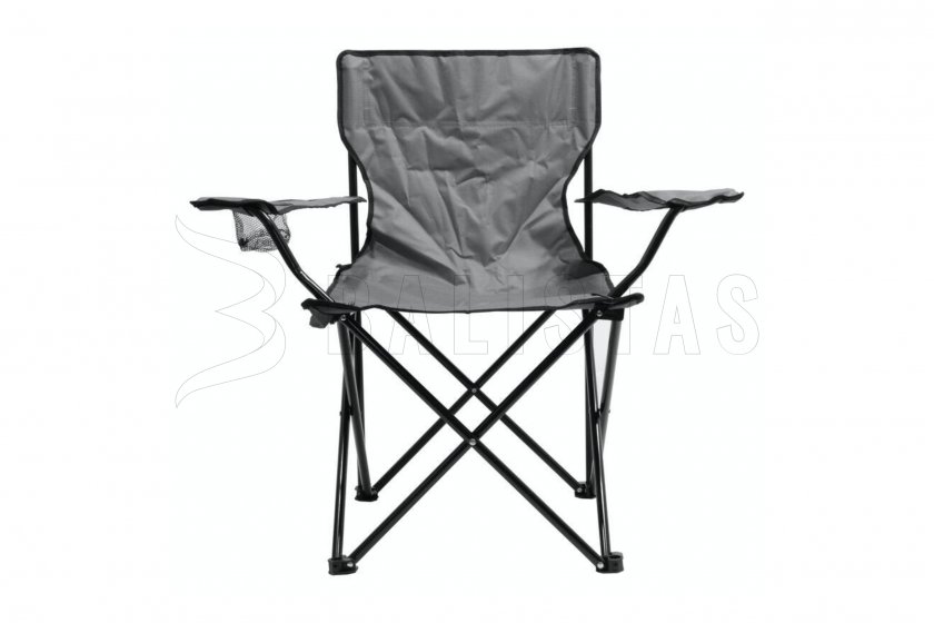 Silla de camping plegable BARI gris