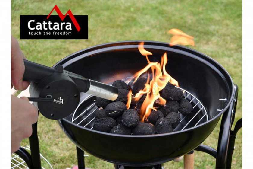 Soplador mecánico para barbacoa