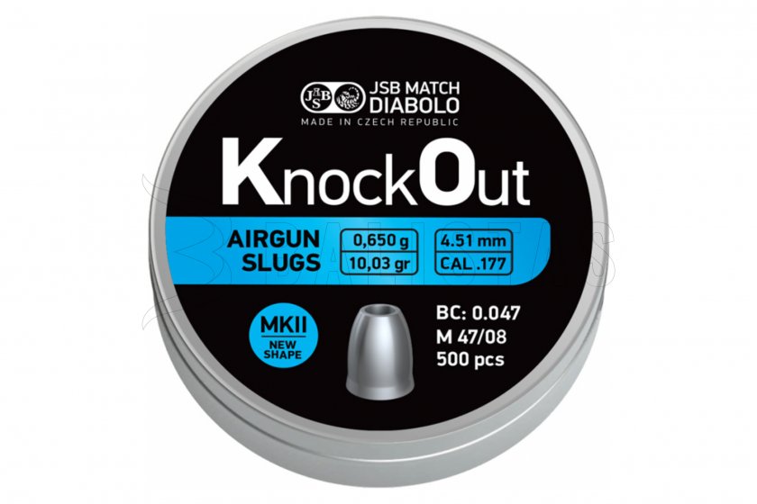 Diábolo JSB KO Slug .177 MKII 4,51mm