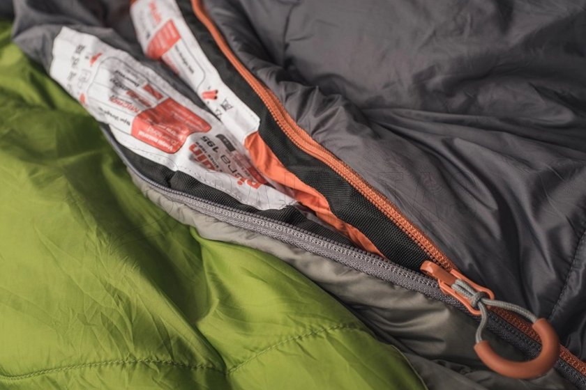 Saco de dormir Pinguin Topas CCS 185cm gris derecha