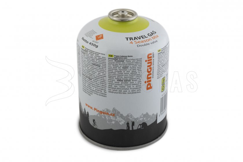 Cartucho de gas Pinguin Travel Gas 450g