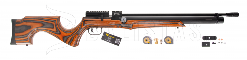 Carabina de aire comprimido Reximex Lyra naranja/gris lamino 5,5mm