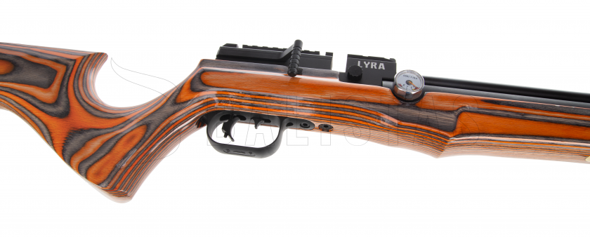 Carabina de aire comprimido Reximex Lyra naranja/gris lamino 5,5mm
