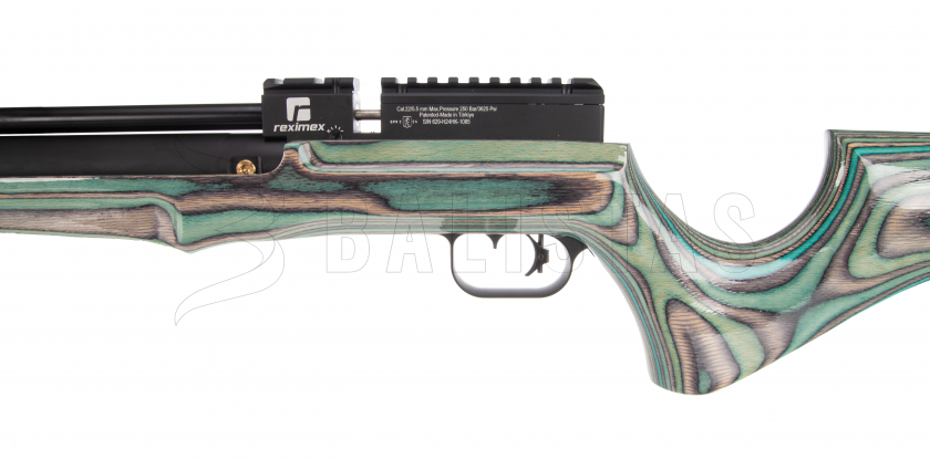 Carabina de aire comprimido Reximex Lyra verde/gris lamino 5,5mm