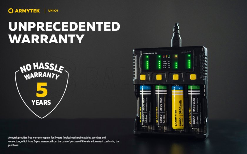 Cargador Armytek UNI C4 con enchufe tipo C