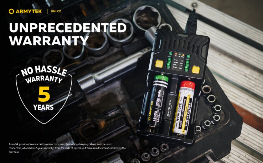 Cargador Armytek UNI C2 enchufe tipo C