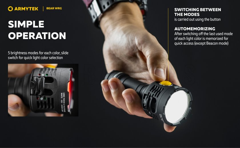 Linterna multifunción Armytek Bear WRG