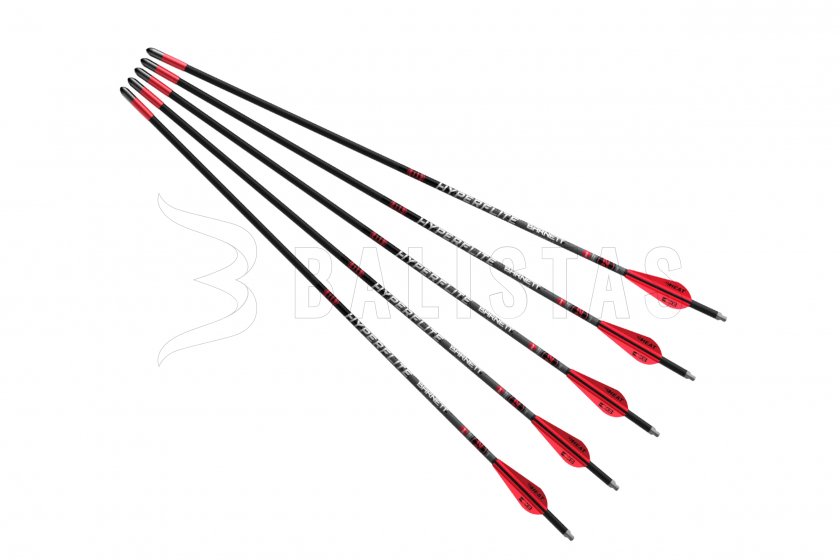 Barnett HyperFlite rojo/blanco 22" 5pc arrow set