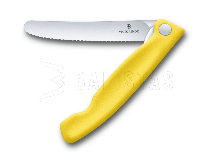 Cuchillo para verduras Victorinox de hoja ondulada Amarillo