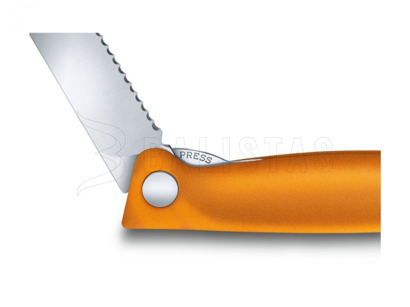 Cuchillo plegable para verdura Victorinox filo ondulado Naranja