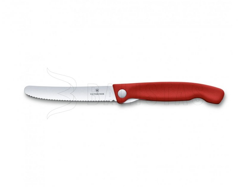Cuchillo de cierre para verduras Victorinox hoja ondulada Rojo