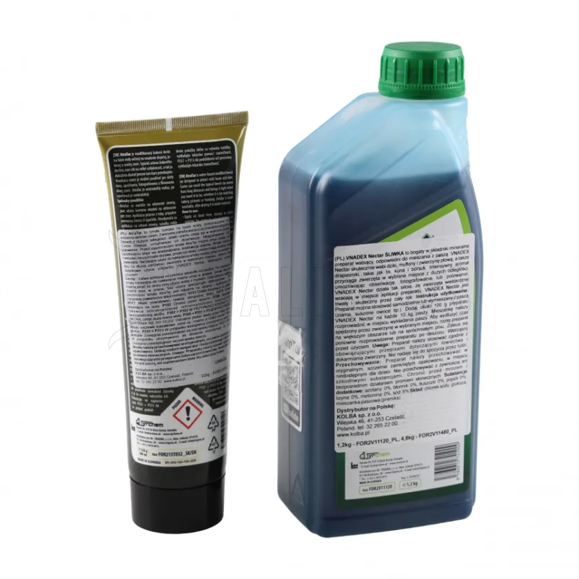 Atrayente Vnadex Nectar 1kg Ciruela + 320g de alquitrán de haya AtraTar 2