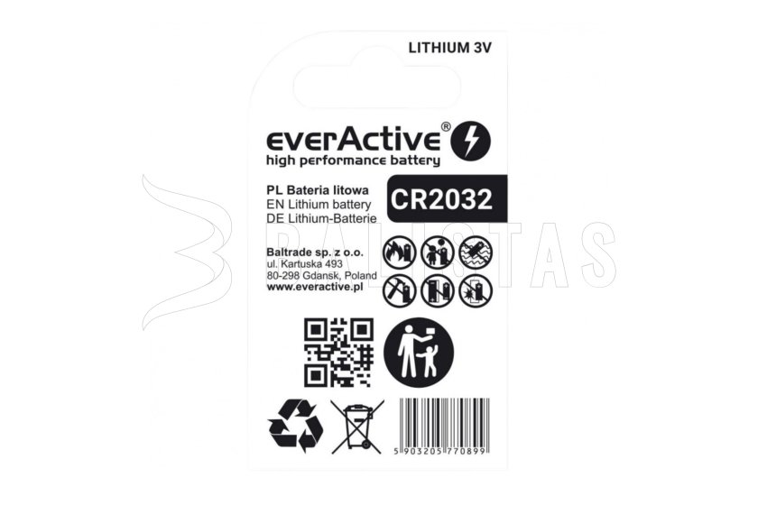 Pila everActive CR2032 3