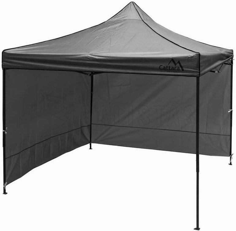 Pared lateral para carpa de fiesta 2X3m 210D gris impermeable Cattara 13344 5
