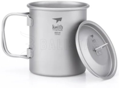Taza de titanio Keith con tapa 300ml